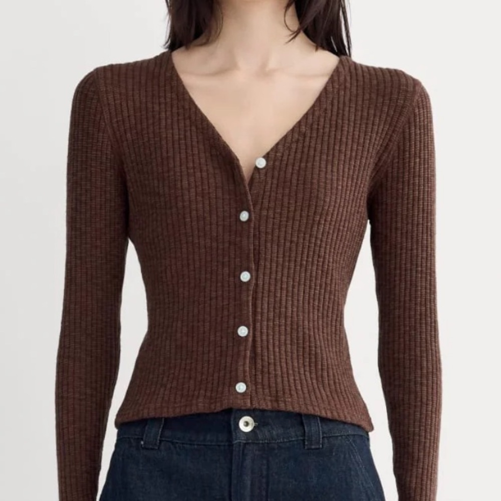 Everlane Cozy Rib Cardigan